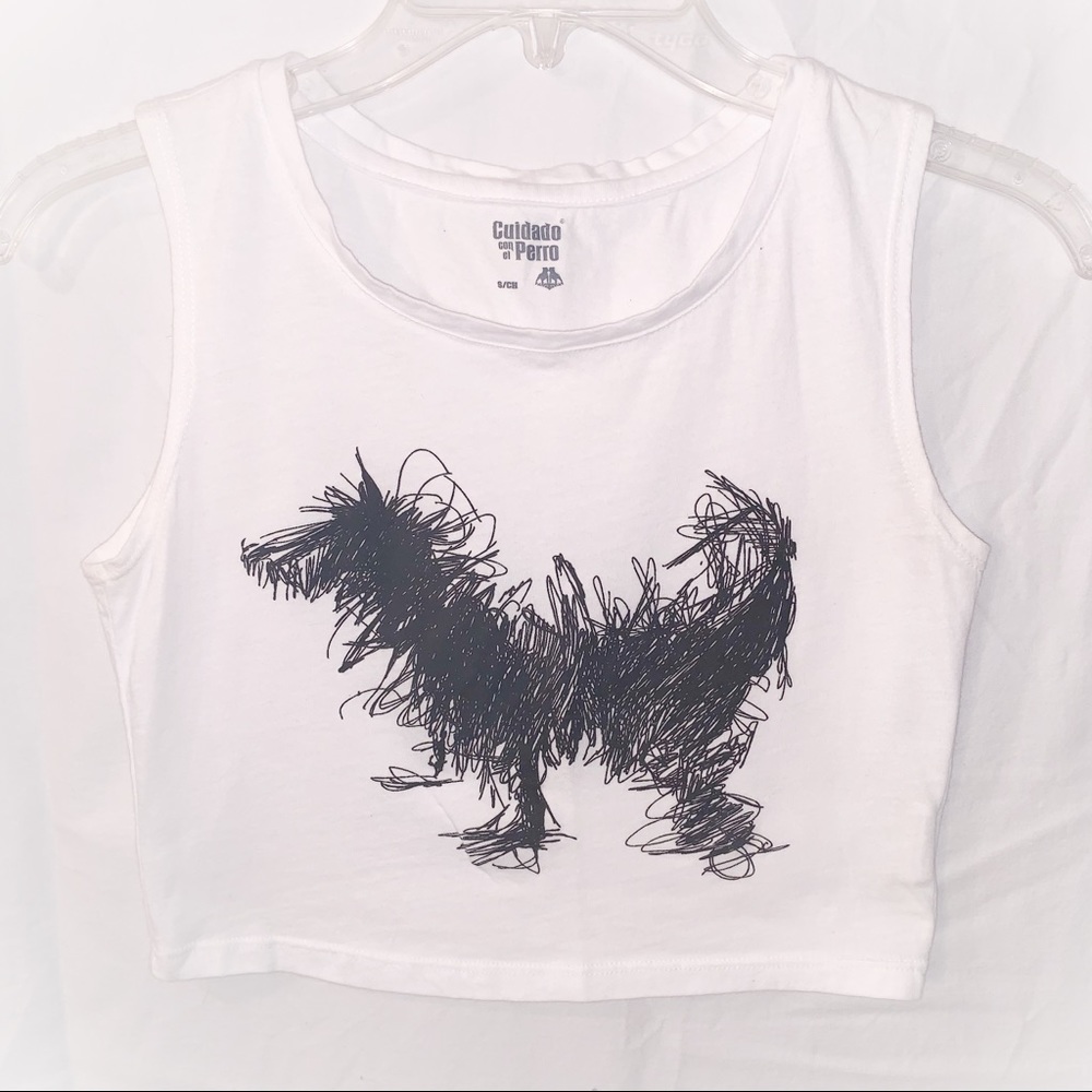 Casual dog crop top